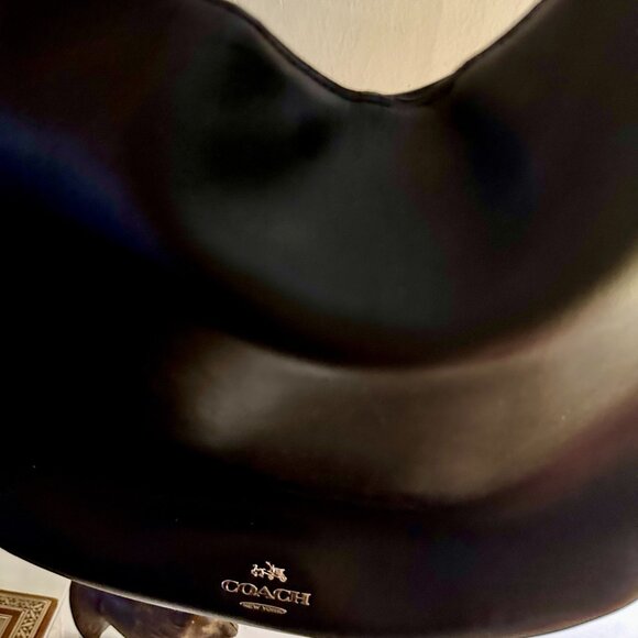 Coach NOMAD Luxury Quality Glove tanned Black Leather Hobo - Picture 6 of 15